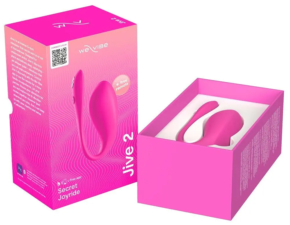 Смарт-віброяйце We-Vibe Jive 2 Electric Pink, пульт ДК, до 4 годин роботи - фото 10