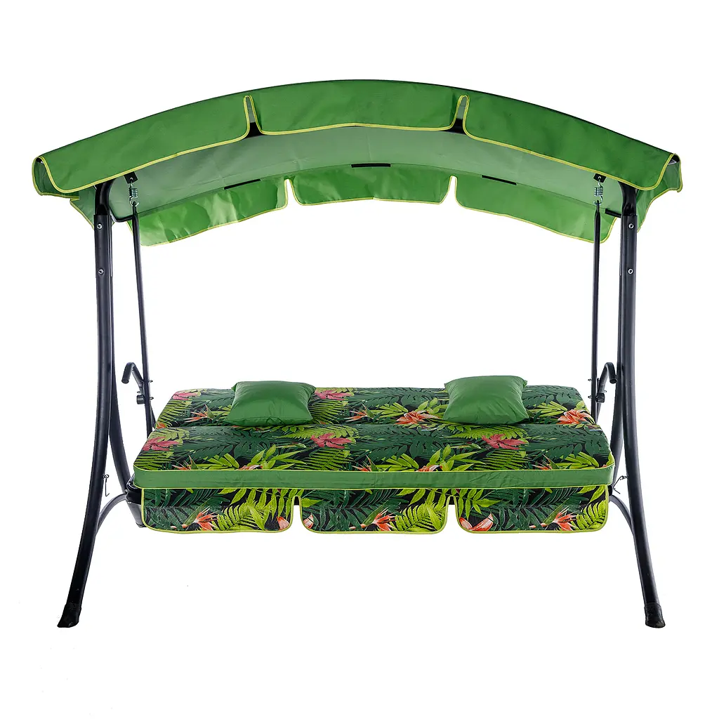 Садовая диван-качалка Ost-Fran Bali, лонета Кентия негро/тексилк 2414 - фото 3