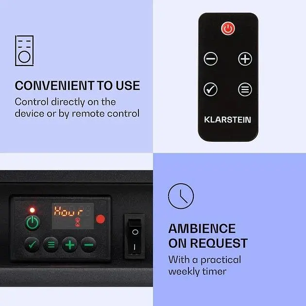 Камін електричний Klarstein Nevis Peak (10038399) - фото 6