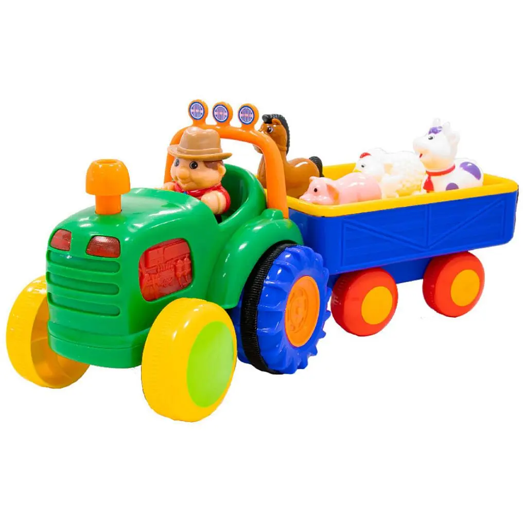 Ігровий набір Kiddi Smart Трактор з трейлером (063180) - фото 1