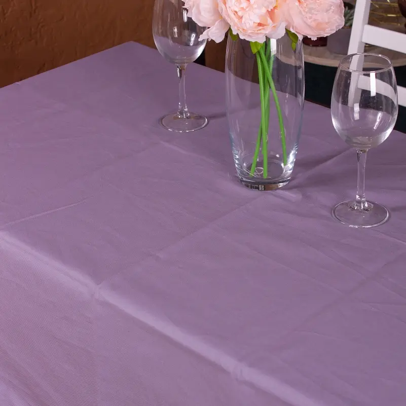 Скатерть MirSon №214 Lavender 130x100 см рогожка - фото 3