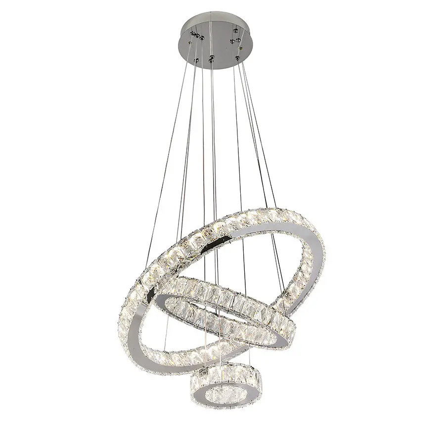 Люстра стельова LED Levistella 802L700 CH, 48W, регулювання світла, хромований метал, сучасний стиль для вітальні - фото 2