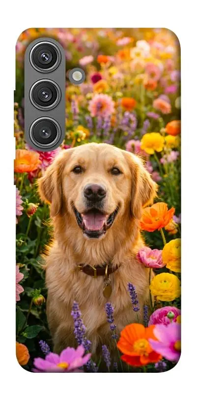 TPU чохол Demsky Flowery labrador для Samsung Galaxy S24+