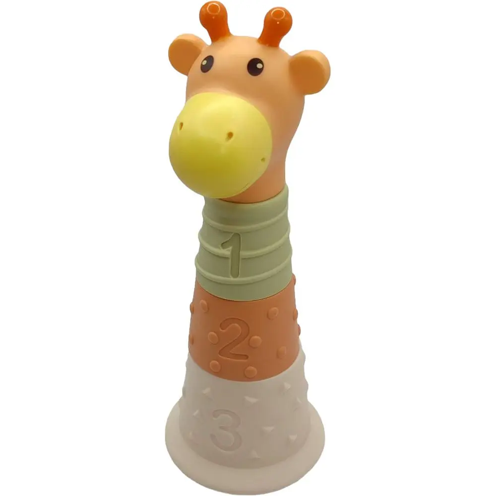 Пірамідка Bibi Toys Жираф тактильна 10 елементів (760837BT) - фото 3