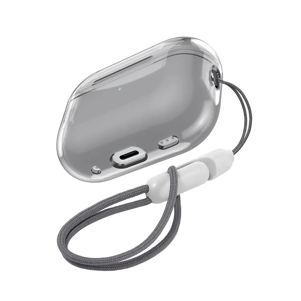 Чохол для навушників Apple AirPods Pro 2 2022, чорний, Air, термополіуретан (TPU), протиударний, захист від подряпин, пилу і ударів, футляр з карабіном для кріплення, точні вирізи для доступу до роз"ємів, ArmorStandart (ARM85334) - фото 3