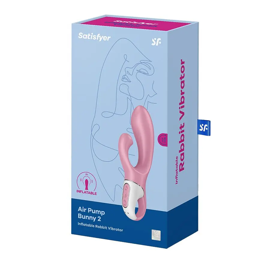 Вібратор-кролик надувний Satisfyer Air Pump Bunny 2 - фото 5