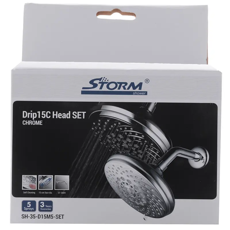 Верхній душ Storm SH-35-D15M5-Set ST0023, Хром - фото 2