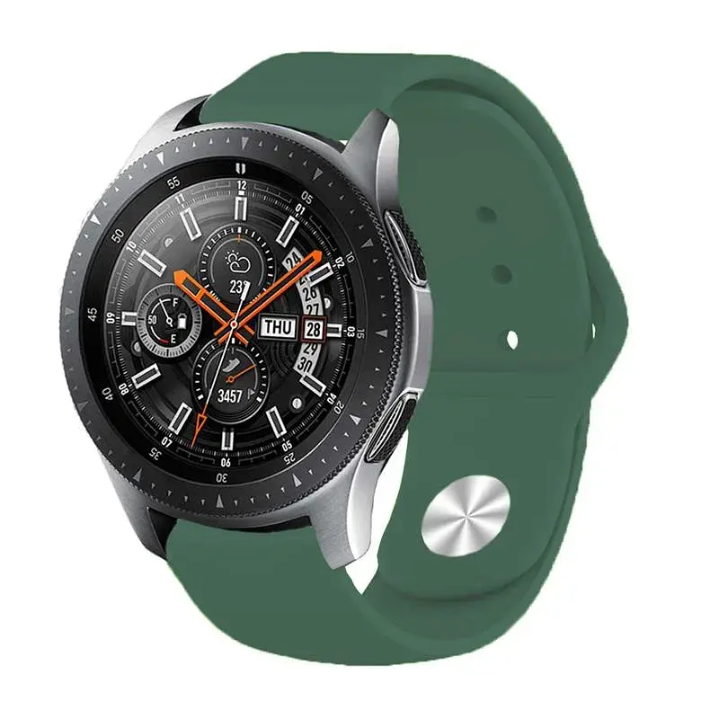 Силіконовий ремінець BeCover для Amazfit Stratos 1/2/2S/3/GTR 2/GTR 47mm/GTR Lite 47mm/Nexo/Pace Pine-Green (706382) - фото 4