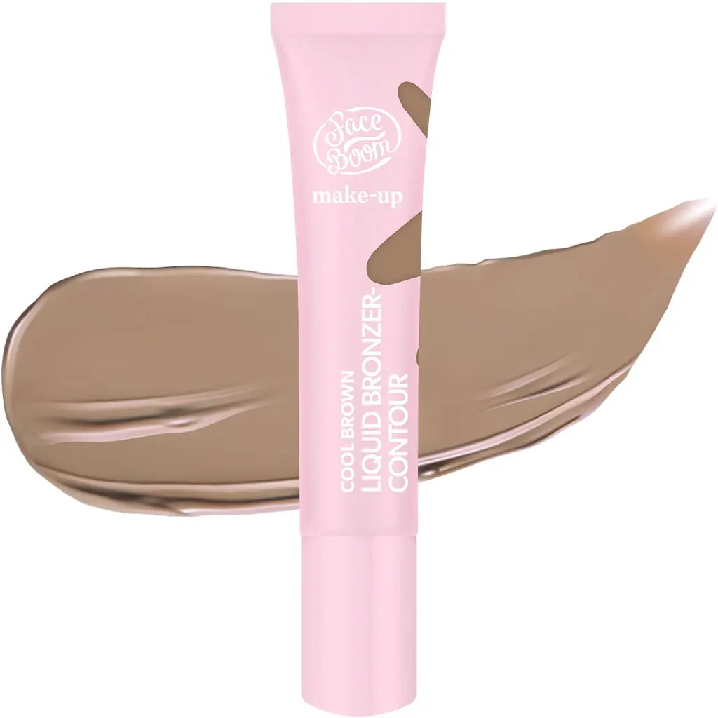 Жидкий бронзатор FaceBoom Make-Up холодный коричневый 15 мл - фото 2