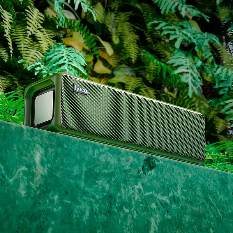 Бездротова Bluetooth-колонка з функцією TWS Hoco HC3 Dark Green - фото 5