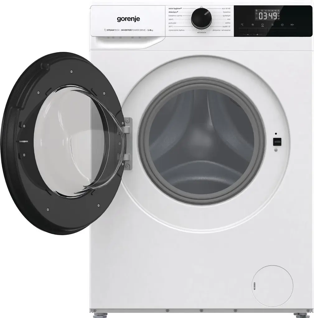 Пральна машина Gorenje W2TNHPI84AS/P фронтальна 8 кг 1400 A+++ 55 см дисплей пара інвертор білий - фото 2