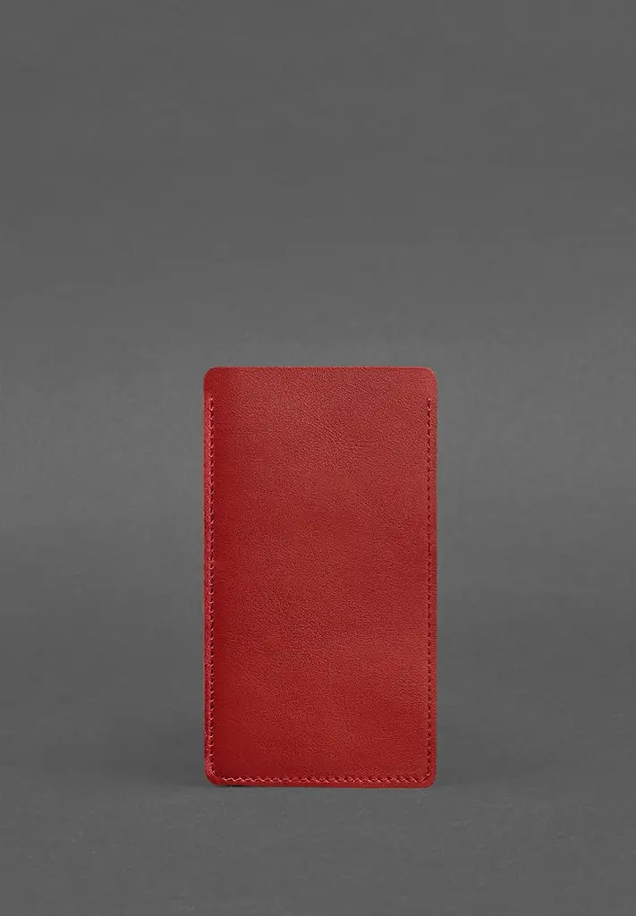 Кожаный чехол для iPhone 11 Красный - фото 3