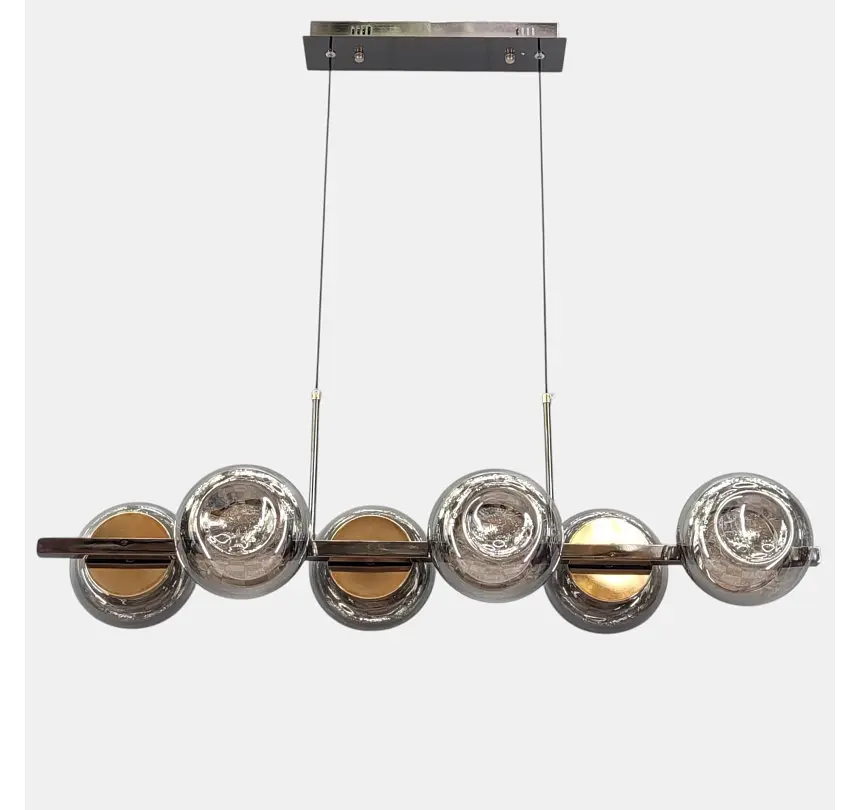 Світлодіодна підвісна люстра Artlight LQ7130-6L із шістьма круглими модулями, 35W - фото 2