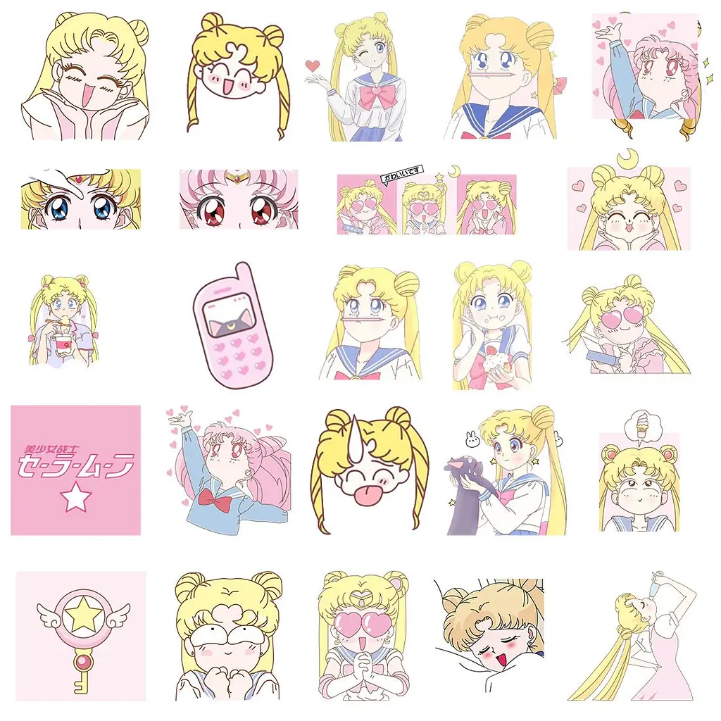 Стикерпак GeekLand Sailor Moon 50 штук - фото 3