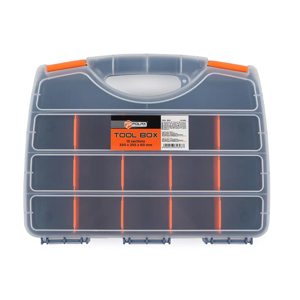 Органайзер пластиковий господарський для зберігання 15 секцій 320х255х60 мм, Polax (01-009) - фото 4