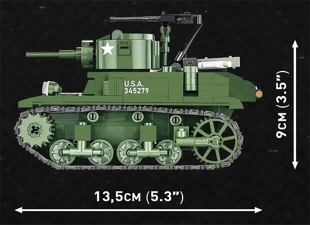 Конструктор COBI танк 1:35 M3A1 STUART 3048 - фото 3