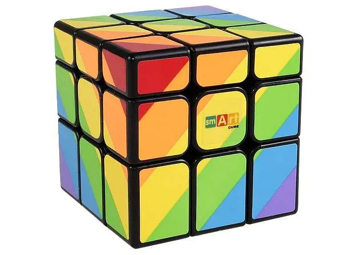 Кубик Smart Cube 3х3 Райдужний чорний (SC361) - фото 3