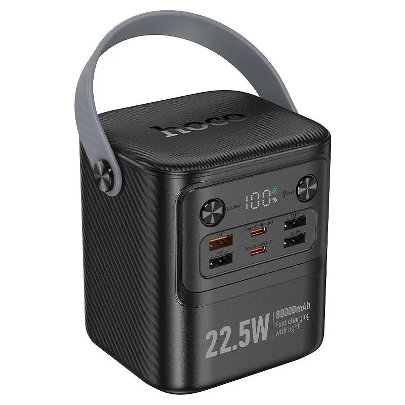 Портативна батарея Power Bank HOCO J152 (80000 mAh) 22.5W + light - фото 3