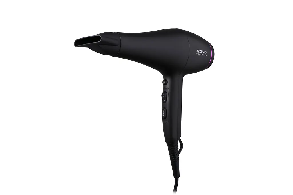 Фен Violet PRO HD-Y222PRO, 1850-2200Вт, 2 швидкості, 3 темп.режима, дифузор, чорний ARDESTO teh0017658 - фото 2