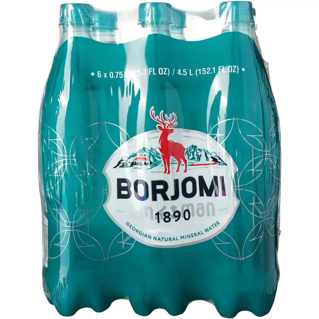 Упаковка мінеральна вода Borjomi 0.75 л 6 пляшок - фото 2