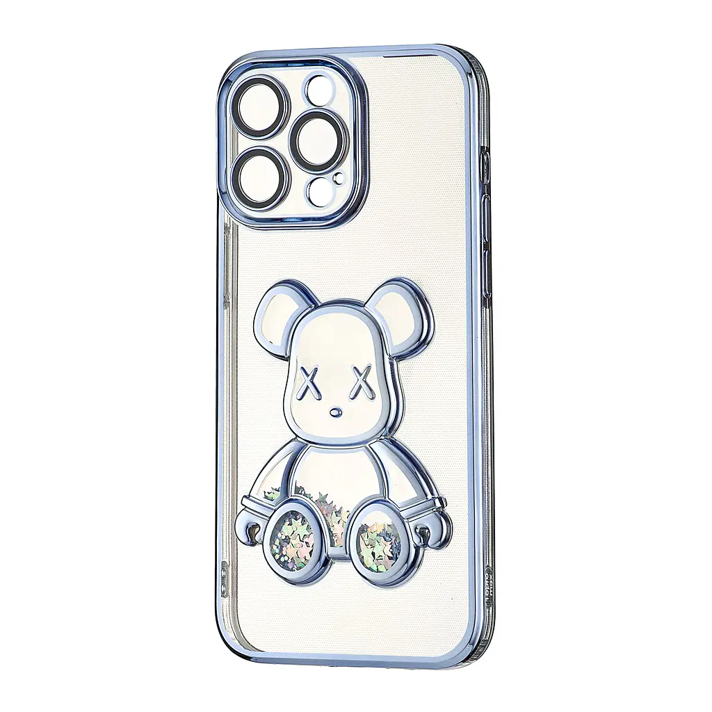 Чохол Shining Bear Case Protected Camera iPhone 15 Pro Max Blue