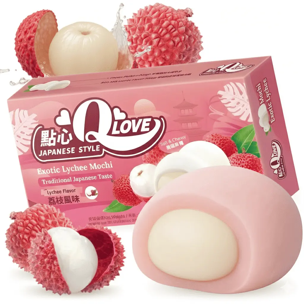 Моті QLove Exotic Lychee Mini Mochi 80г - фото 2