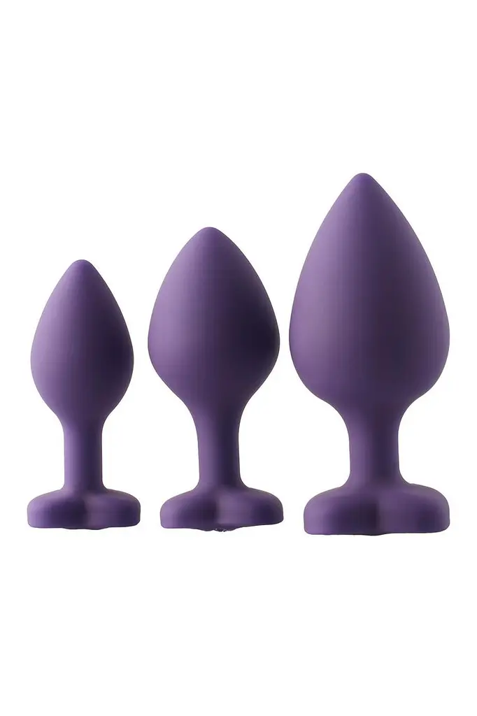 Набір анальних пробок Dream Toys Flirts Purple - фото 3