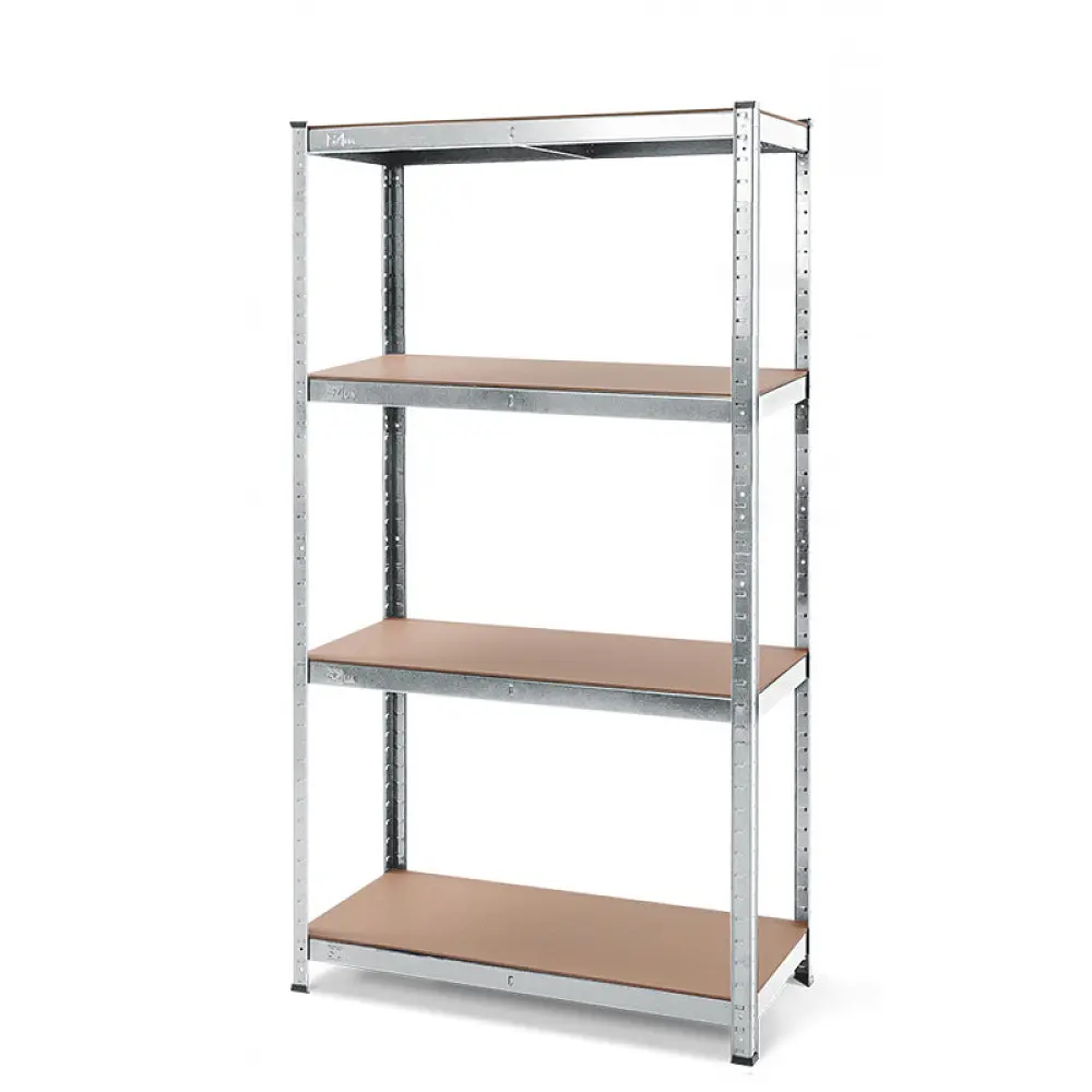 Стеллаж металлический 100x60x45 см ЦИНК 4 полки MДФ (8 мм) БОНА-ПРО - фото 1