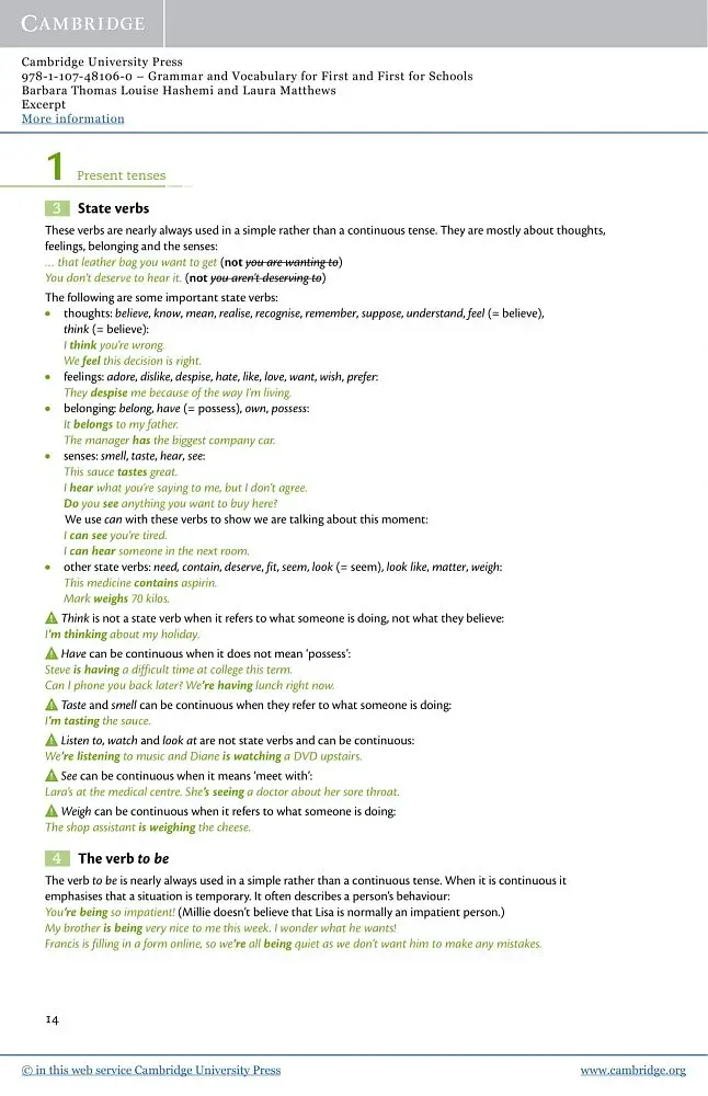 Cambridge Grammar and Vocabulary for First and First for Schools with Answers and Downloadable Audio - фото 4
