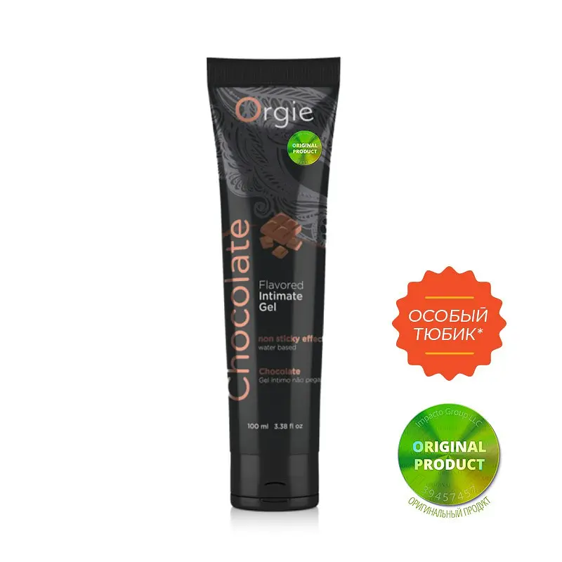 Оральний лубрикант Orgie Lube Tube Chocolate - зі смаком шоколаду, 100 мл - фото 2