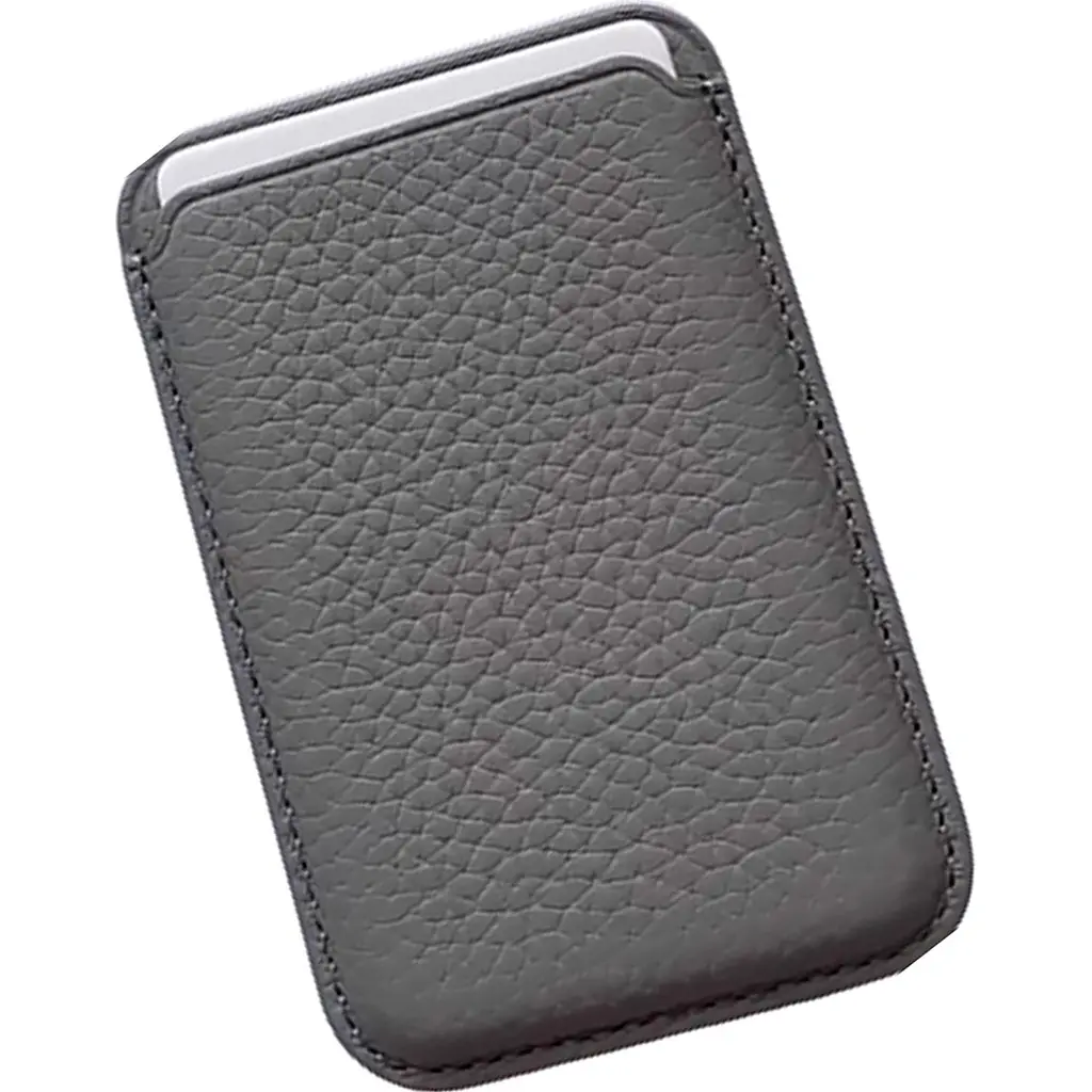 Кошелек iLera Apple NAPA Leather Wallet 1.0 with MagSafe Ionic Grey (iLNPW10IG) [104102] - фото 3