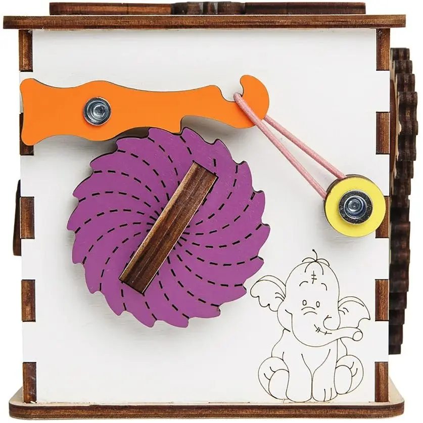 Бизикуб GoodPlay Малыш развивающий 12х12х12 см (K 001) - фото 7