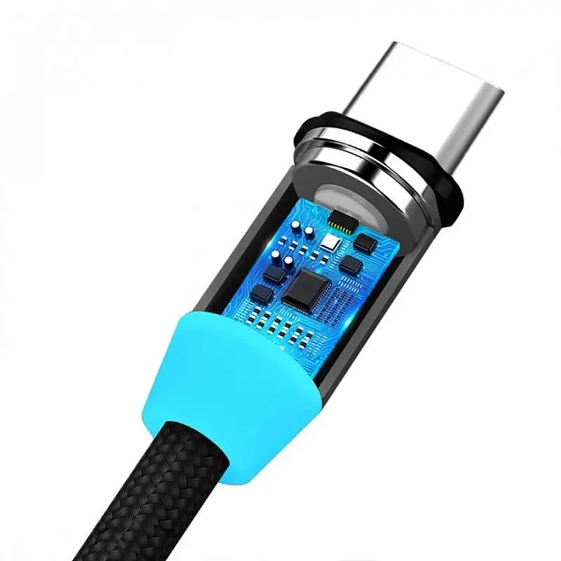 Кабель SkyDolphin S59T Magnetic USB - USB Type-C (M/M), 1 м, Black (SDUSB-000441) - фото 2