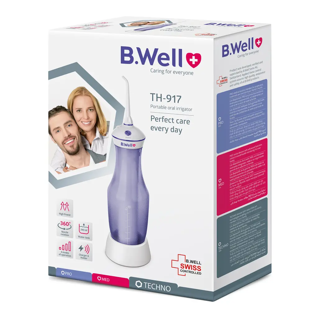 Портативний іригатор для ротової порожнини B.Well TH-917 (TH-917-2628) 16_2628 - фото 4