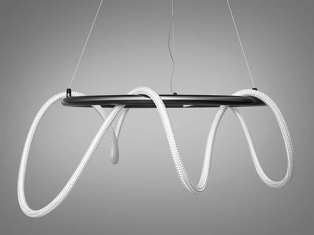 Сучасна світлодіодна люстра для офісу з серії "Роуплайт", 32Вт - фото 3