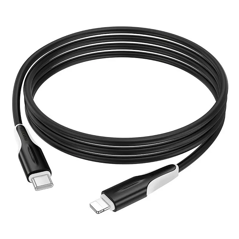 Дата кабель Borofone BX119 New Type-C to Lightning 27W (1m) Black - фото 4