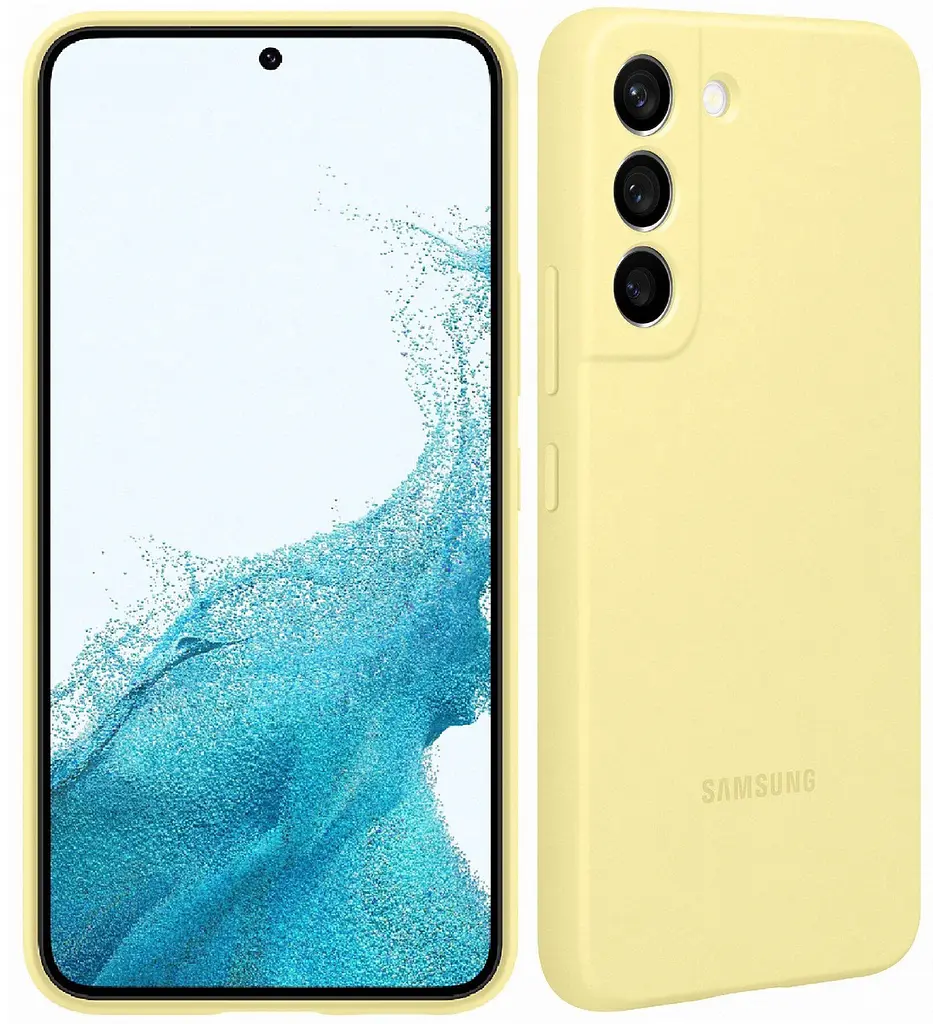 Оригінальний силіконовий чохол Silicone Cover для Samsung Galaxy S22 Yellow EF-PS901TYEGRU S901