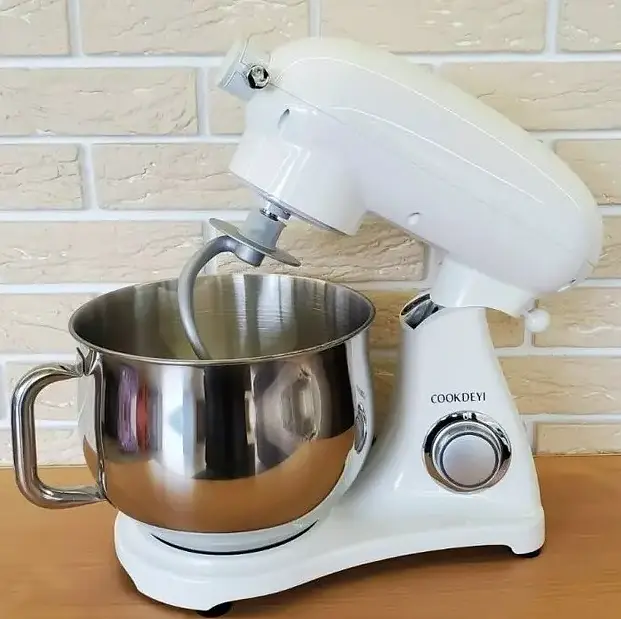 Кухонный комбайн планетарный Cookdeyi миксер тестомес 1800 Вт чаша 8 л SM 1522NM White - фото 5