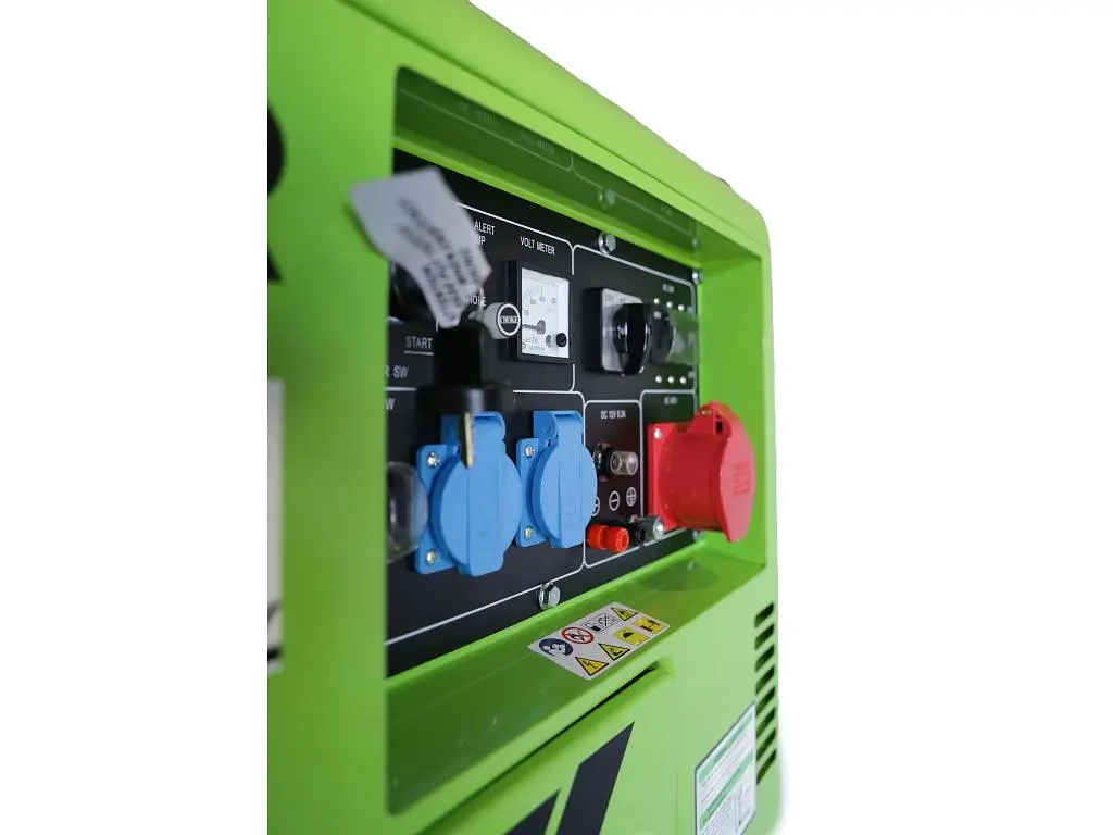 Дизельний генератор Zipper + газова плитка Orcamp CK-505 + електричний обігрівач Gardyer HE2000 та лійка (KZI-STE7500DSH) - фото 4