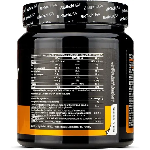 Передтренік BiotechUSA Nitrox Therapy Blue grape 340 г - фото 3
