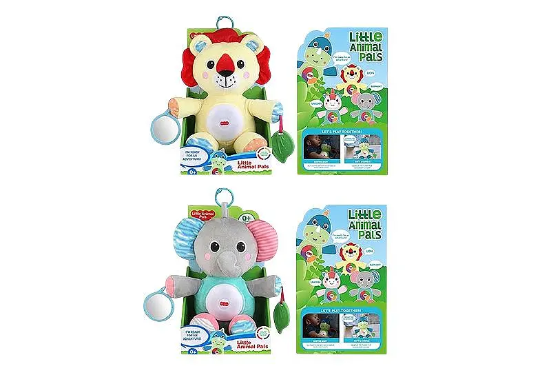 М'яка іграшка нічник брязкальце тварина Little Animal Pals 1954-3/1954-1, 2 види р.29x16x18 см