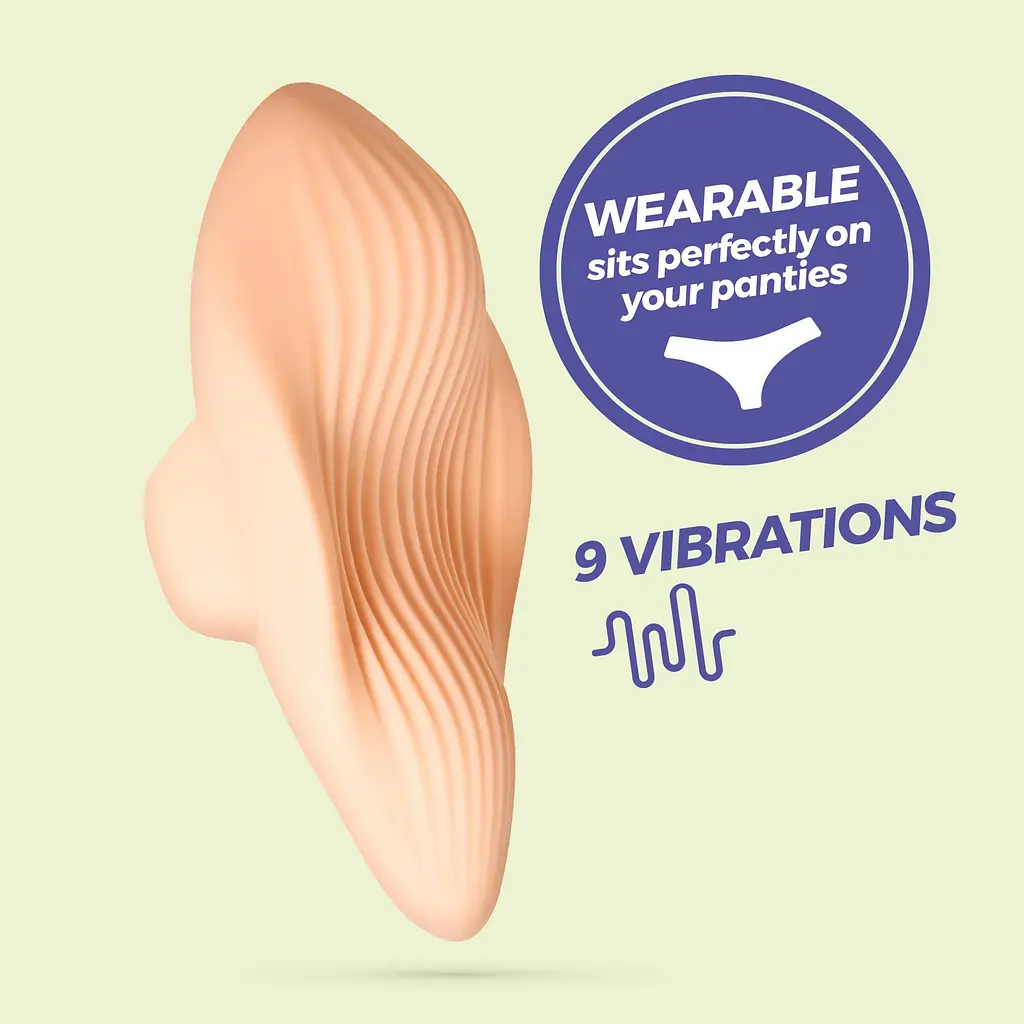 Вібратор в трусики Crushious Atlantis 8.5 см (персиковий) - фото 23