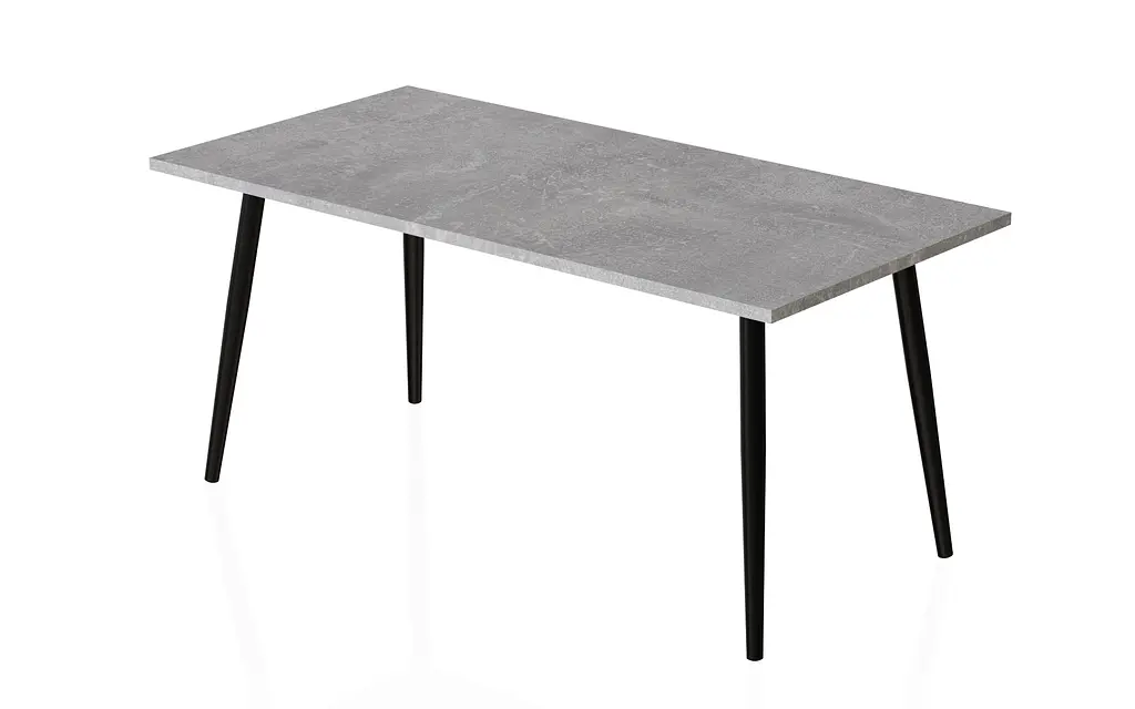 Стол журнальный Монтана Ferrum-decor 45x100x50 Черный металл ДСП Бетон 16 мм (FRD-106711) - фото 4