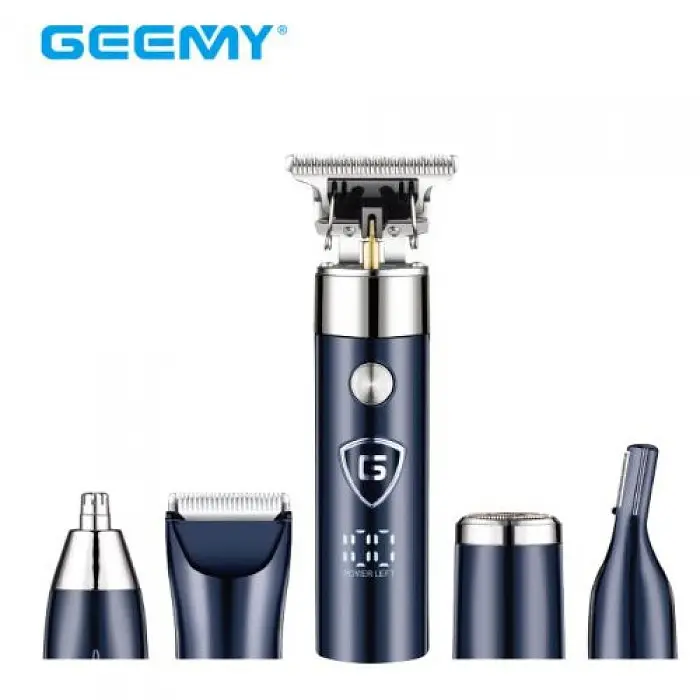 Триммер аккумуляторный мужской с бритвой 5W Geemy GM-8012 - фото 3