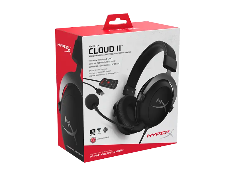 Гарнітура HyperX Cloud II Gun Metal (KHX-HSCP-GM/4P5L9AA) - фото 2