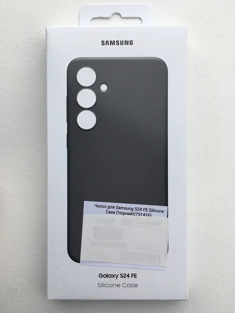 Оригінальний силіконовий чохол Samsung Silicone Case для Samsung Galaxy S24 FE Black (EF-PS721CBEGWW) - фото 3