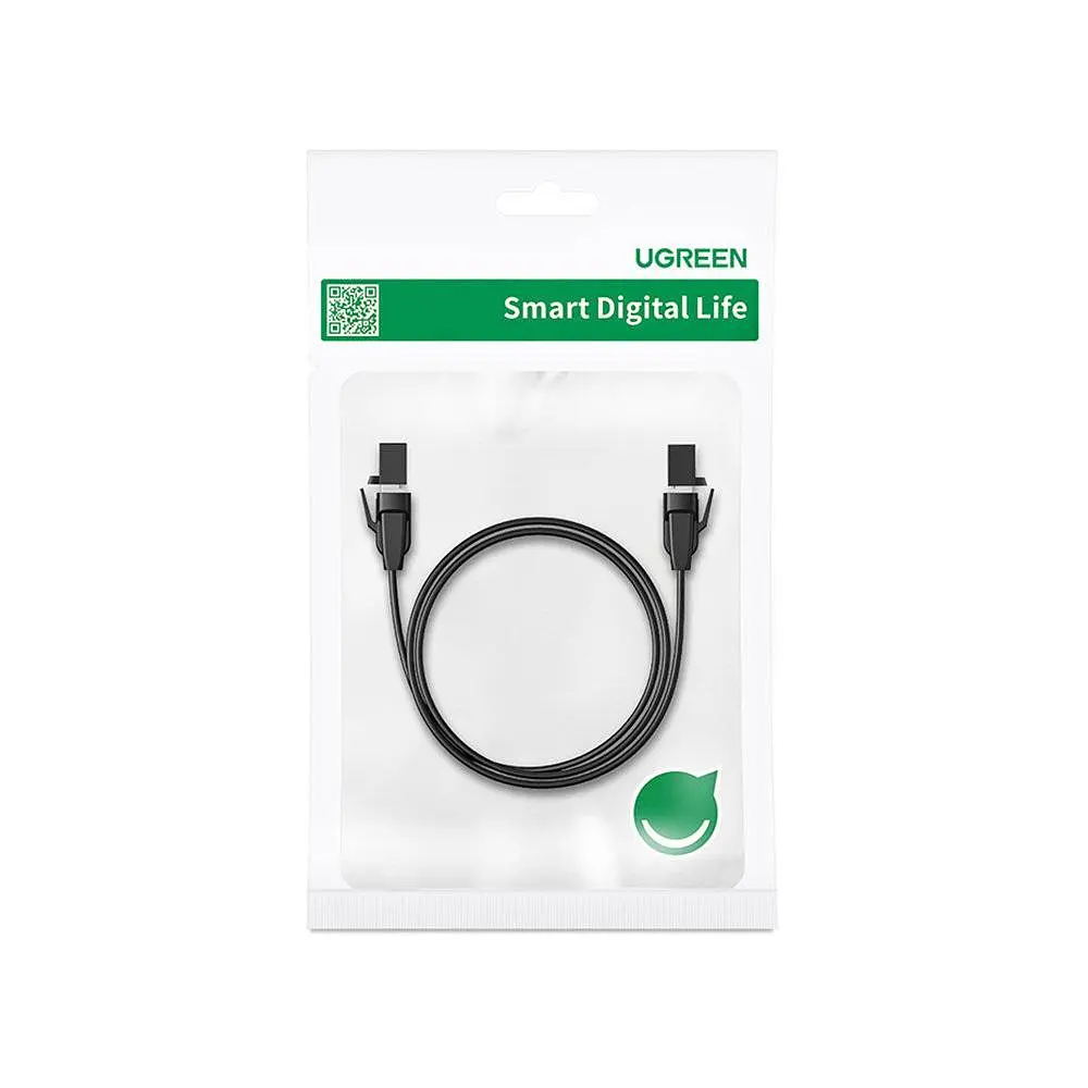Высокоскоростной интернет кабель RJ45 Cat8 Ethernet UGREEN плоский Lan сетевой кабель 0.5 м 40 Гбит/с (10979) - фото 5