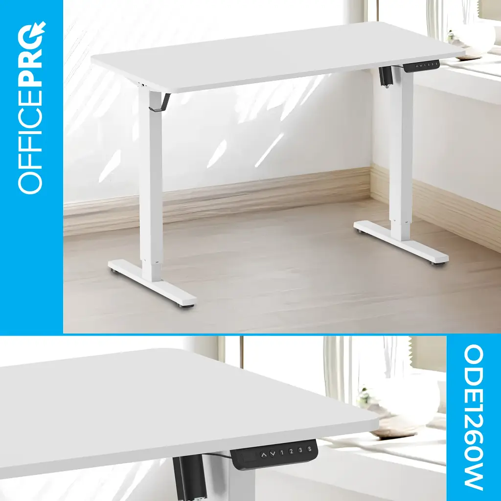 Комп'ютерний ігровий стіл OfficePro ODE1260W White [124832] - фото 7