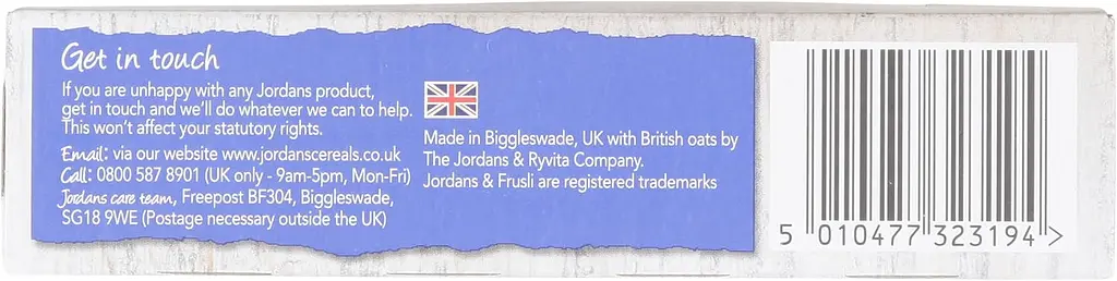 Батончики Jordans Frusli з Чорницею злакові 180 г (6 шт. х 30 г) - фото 6
