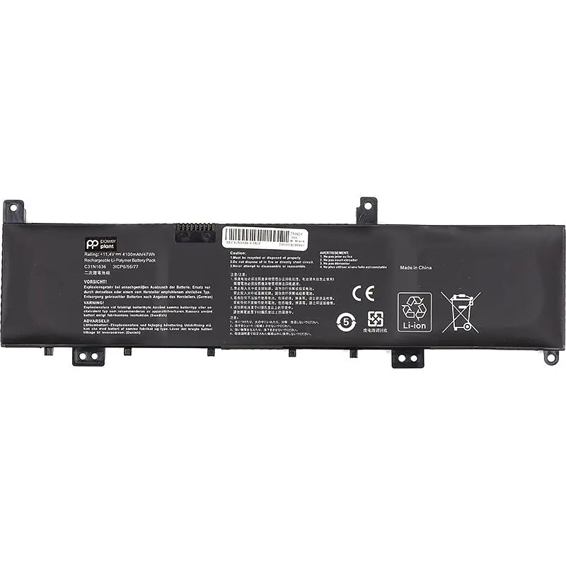 Акумулятор PowerPlant для ноутбуків ASUS N580VN (C31N1636) 11.4V 4100mAh (NB431762)